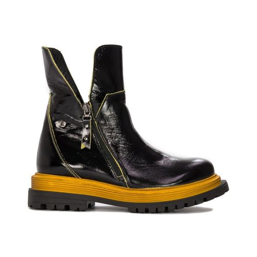 Leder-Lack-Stiefel Damen Maciejka 05747-07 Schwarz 40