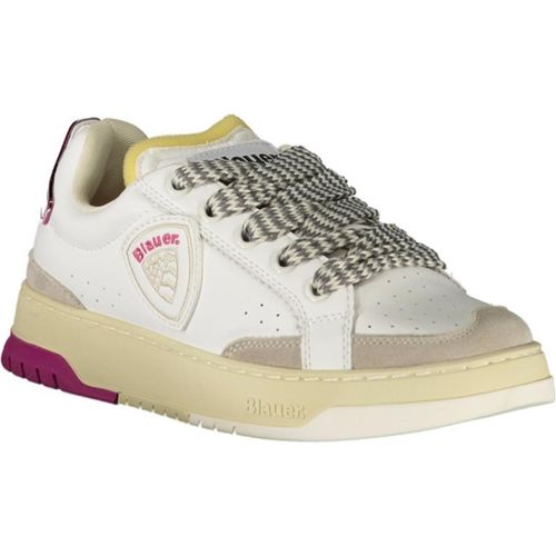 Damen-Sportschuhe in Weiß mit Grauen/Fuchsia Akzenten und Einlegesohle