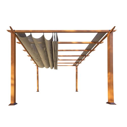 Pergola PARAGON "Florida", braun, B:350cm H:235cm T:350cm, Pergolen