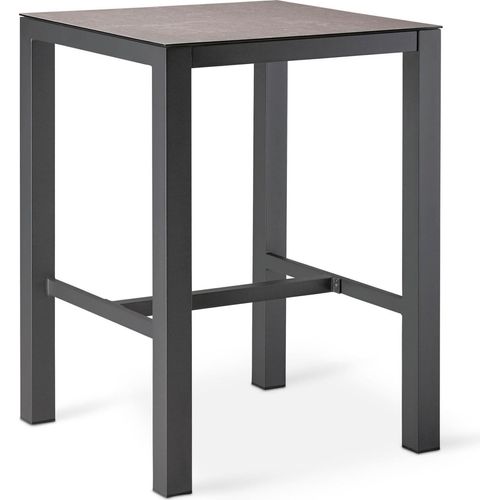Bar-Tisch Rhodos 80x80cm anthrazit/Ardesia
