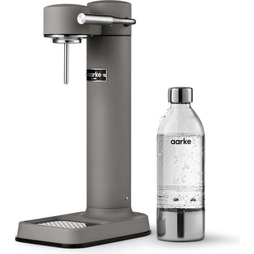AARKE Wassersprudler Carbonator 3 Matte Grey mit PET Flasche Edelstahl Finish