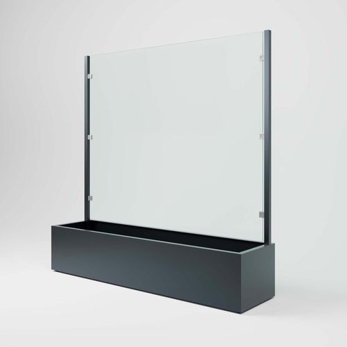 Pflanzkasten HLO-GP5, Windschutz Sichtschutz Indoor/Outdoor 158 cm