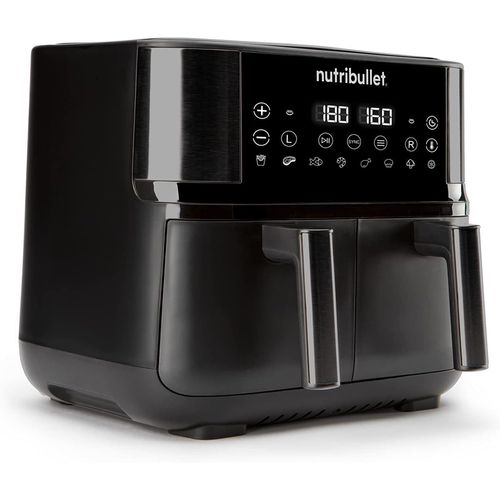 NutriBullet Air Fryer Double Bac Doppel 8 l Eigenständig 2850 W Heißluftfritteuse Schwarz