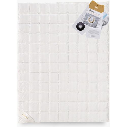 Bettdecke GÄNSEDAUNE 220x200 SILBER 1000g Ganzjahres Exklusiv