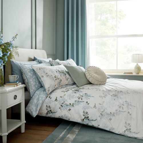 Laura Ashley - Mirabelle Pale Seaspray Bettbezug Double 200 x 200cm