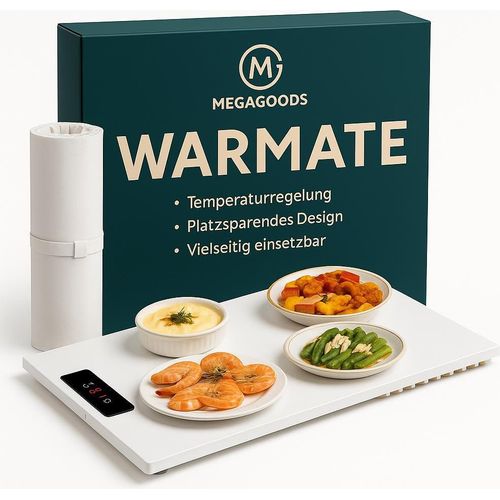 Elektrische Warmhalteplatte mit Temperaturregelung für Partys DE.
