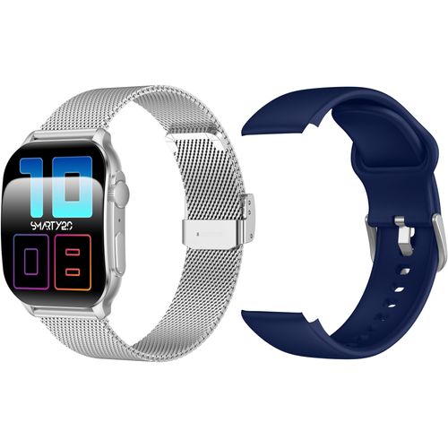 Smartwatch SMARTY 2.0, silber (silberfarben), Smartwatches, Armbanduhr, Damenuhr, Herrenuhr, Android5.0+, Apple iOS 9.0+