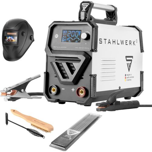 STAHLWERK Schweißgerät ARC 200 ST Digital Vollausstattung MMA E-Hand Inverter
