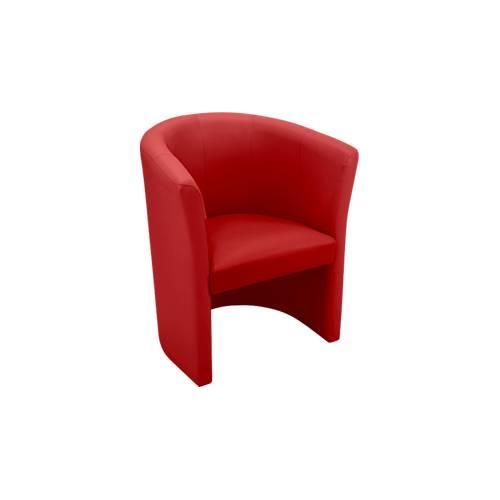 NowyStyl Cocktailsessel CLUB, Kunstleder (100% Polyester), voll gepolstert, Sitzhöhe 450 mm, rot