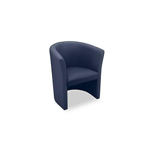 NowyStyl Cocktailsessel CLUB, Kunstleder (100% Polyester), voll gepolstert, Sitzhöhe 450 mm, dunkelblau