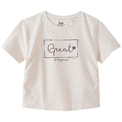 Mädchen T-Shirt mit Glitzer-Schriftzug
