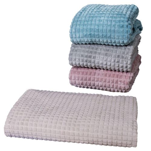Decke FLANELL WAFFELOPTIK