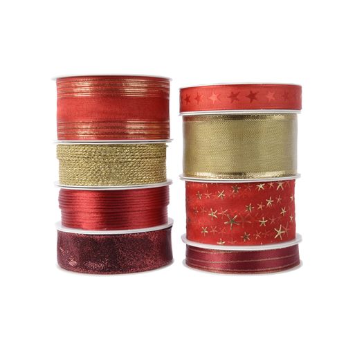 Geschenkband X-MAS MULTI
