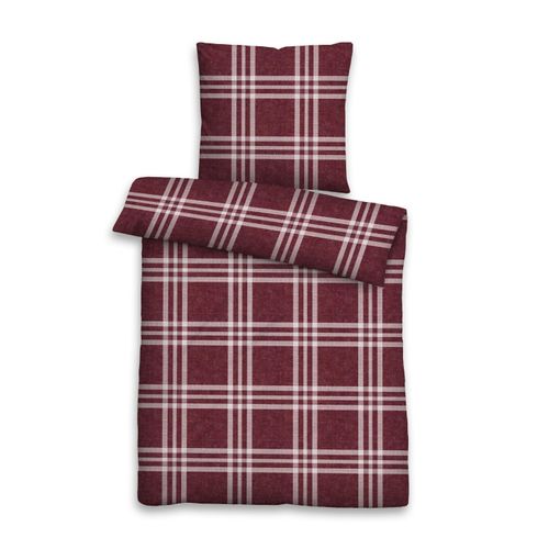 Bettwäsche MELANGE burgund