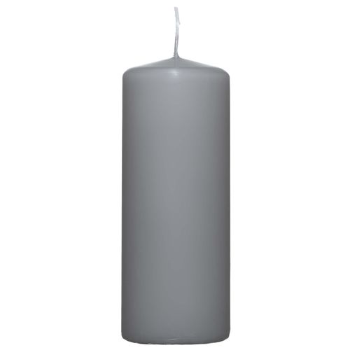 Kerze BASIC grau