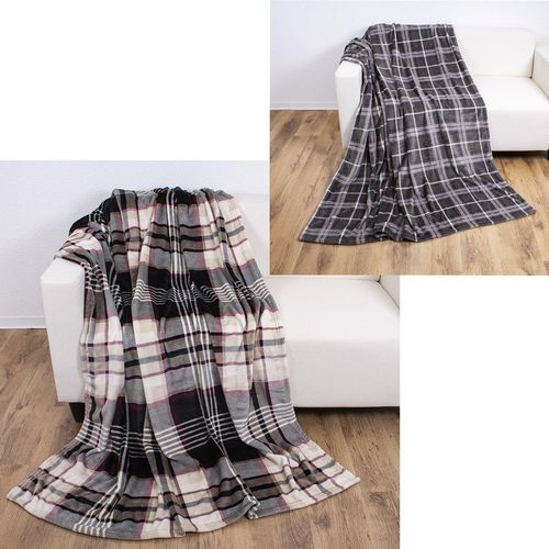 Decke FLANELL KARO