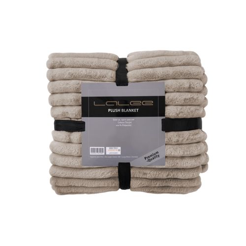 Decke PLUSH taupe
