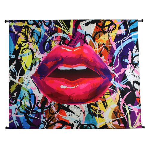 Textiles Wandbild GRAFFITI