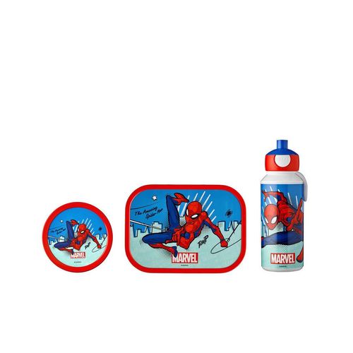 Mepal Pausenset lunchset campus , Blau, Rot, Hellblau , 24x6.8x24.4 cm , Küchenzubehör, Vorratsbehälter, Brotdosen