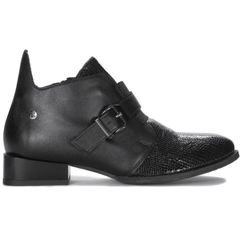 Leder Niedrige Stiefeletten Mit Reißverschluss Maciejka 06692-01 Schwarz 41