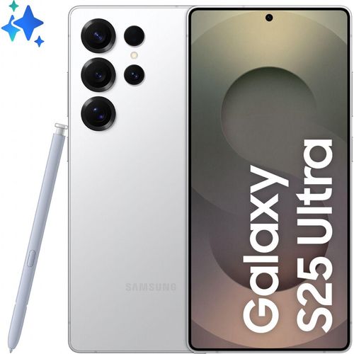 Galaxy S25 Ultra 512GB, Handy Titanium Whitesilver, Android 15, 5G, 12 GB
