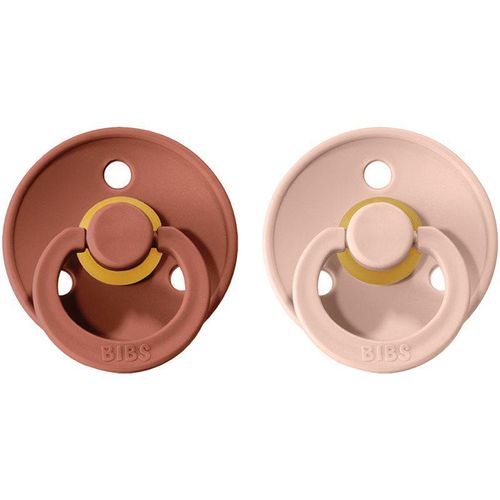 BIBS Colour Natural Rubber Size 1: 0+ months fopspeen Woodchuck / Blush 2 st
