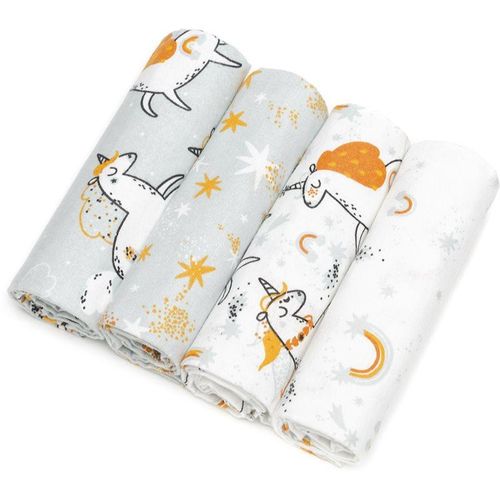 T-TOMI Cloth Diapers Unicorns stoffen luiers 76x76 cm 4 st