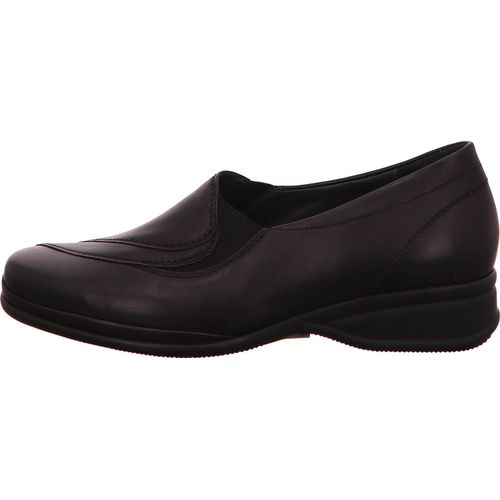 Semler Damen Slipper Sportlich Bequem schwarz