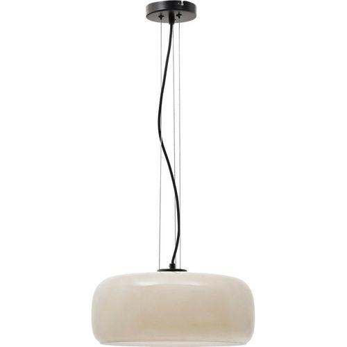 Lampe Reig 38 x 38 x 125 cm Glas Metall Weiß