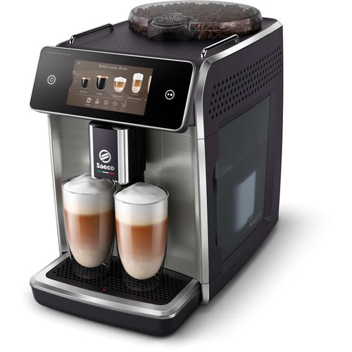 Saeco GranAroma Deluxe SM6685 Kaffeevollautomat, Espressomaschine, 1,8 l, Kaffeebohnen, Gemahlener Kaffee, Eingebautes Mahlwerk, 1500 W, Schwarz, Metallisch
