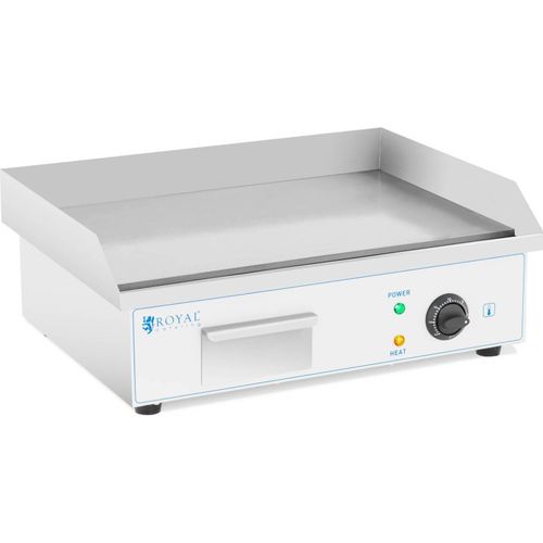 Royal Catering Elektro Grillplatte - 55 cm - - glatt - 3000 W