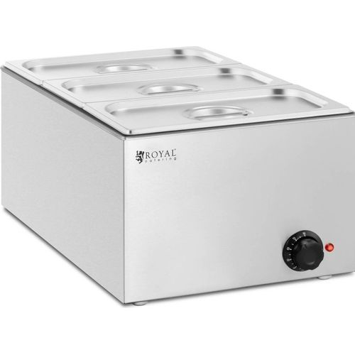 Royal Catering Bain Marie - 640 W - 3 x GN 1/3 -