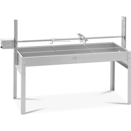 Royal Catering Spanferkelgrill - mit Motor - 40 kg - Länge Grillspieß: 127 cm - Edelstahl