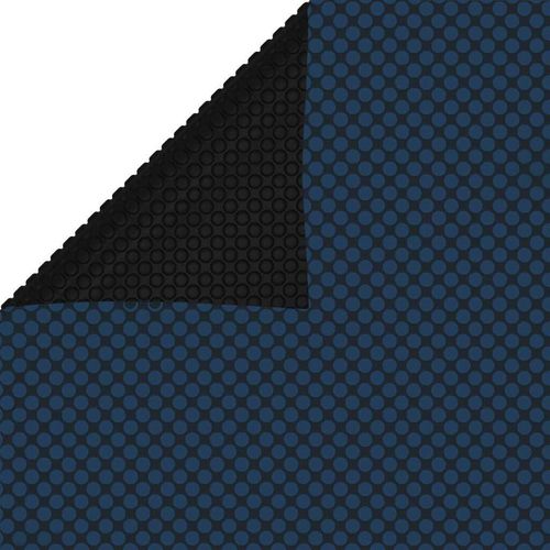 Möbel Treibende Pool-Solarplane PE 1200x600 cm Schwarz und Blau - Poolzubehör 92994