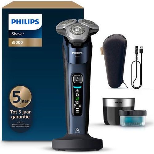 Philips Shaver i9000 Elektrorasierer für Männer - mit Quick Clean Pod - Blau - X9003/30