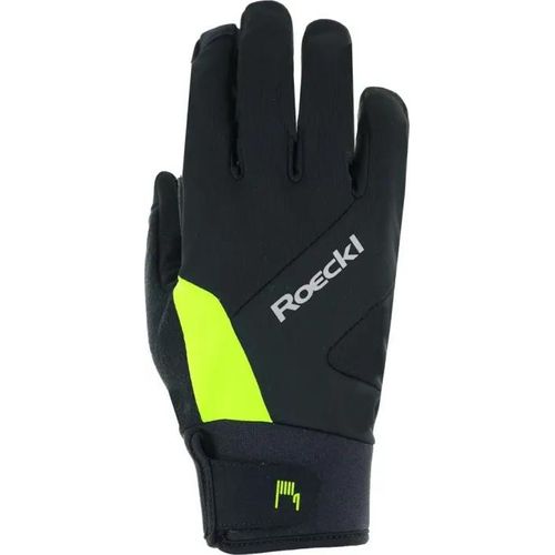 Roeckl Reichenthal 2 Jr. Kinderhandschuhe black/fluo yellow 6