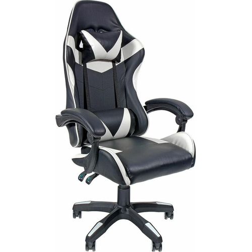 Gaming-Stuhl EDM 75194 Weiß Schwarz