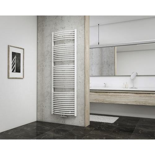 SCHULTE Badheizkörper München rund 1775x600 mm weiß mit Mittelanschluß