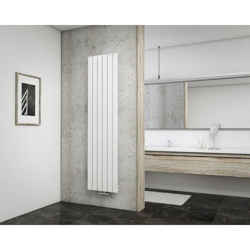SCHULTE Designheizkörper Aachen 1800x464 mm weiß mit Mittelanschluß ohne Handtuchhalter