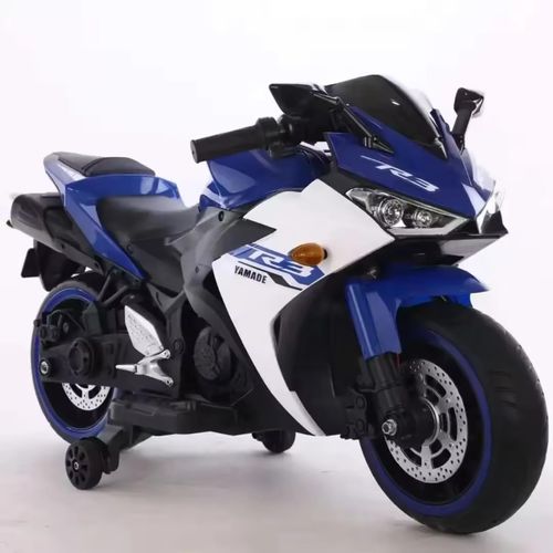 BoGi Elektro-Kindermotorrad Sportbike 12V – mit Stützrädern & Sound, LED-Licht