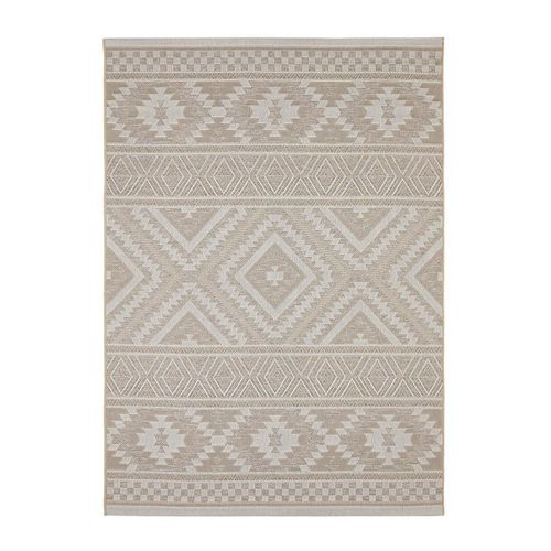 Novel Outdoorteppich Trinidad , Beige , Kunststoff , Boho , rechteckig , 80x150 cm , ISO 9001, Bsci, Oeko-Tex® Standard 100 , für Fußbodenheizung
