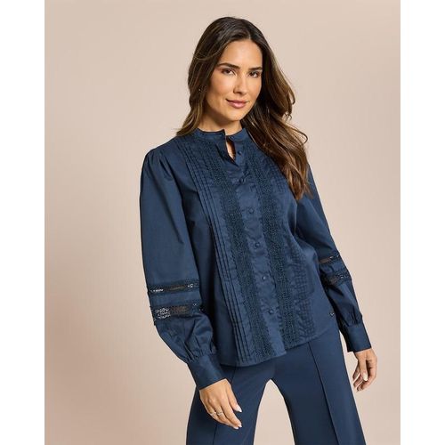 Bluse mit Spitzendetails