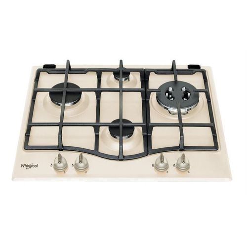 Whirlpool GMT 6422 OW, Weiß, Integriert, 60 cm, Gaskochfeld, Gusseisen, 4 Zone(n)