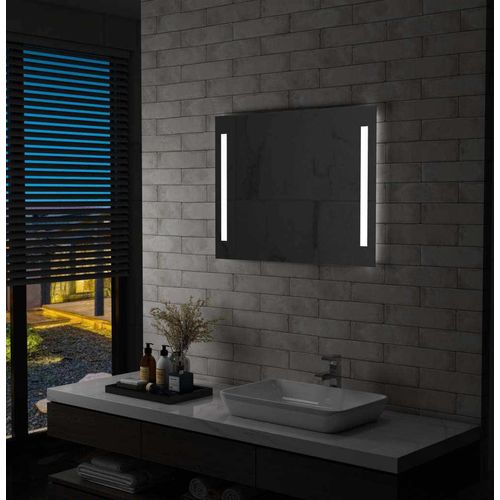Badezimmer-Wandspiegel mit LEDs 80x60 cm