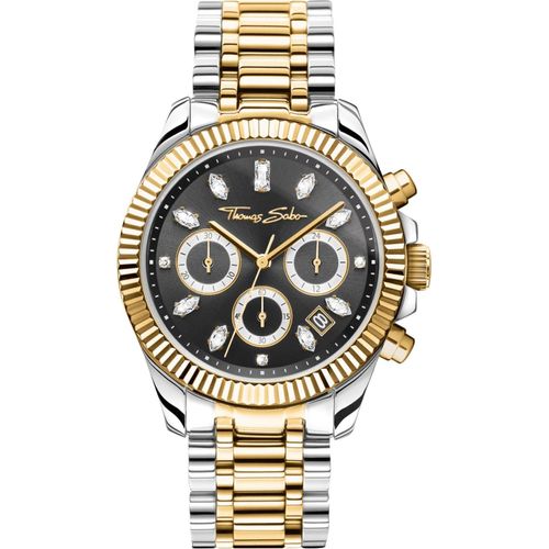 THOMAS SABO Uhr Uni Bicolor Chronograph WA0398-291-201