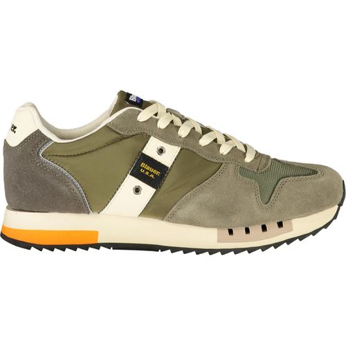 Grüner Herrensportschuh - Kontrastdetails & herausnehmbares Fußbett