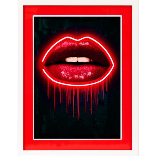 Kunstdruck Neon Passepartout