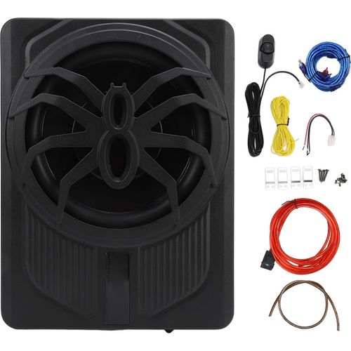 Slim Untersessen -Auto -Subwoofer 10in 800W mit LED -Atmosphäre Licht Ausgezeichnete Wärmeableitungsleistung