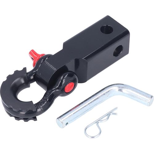 2in Universal Shackle Hitch Receiver Stahlfahrzeug Wiederherstellung Schleppzubehör für Car Trucks Jeepsblack