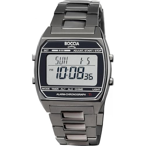 Boccia 3738-07 Uhr Digital Titan Schwarz